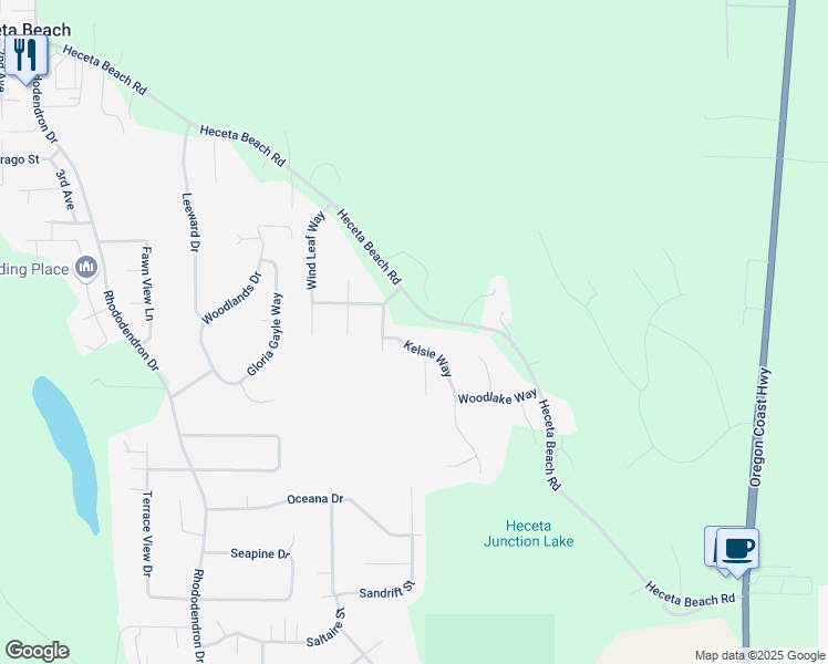 map of restaurants, bars, coffee shops, grocery stores, and more near 87993 Kelsie Way in Florence