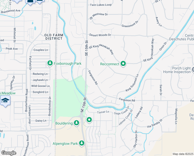 map of restaurants, bars, coffee shops, grocery stores, and more near 61278 King Saul Avenue in Bend