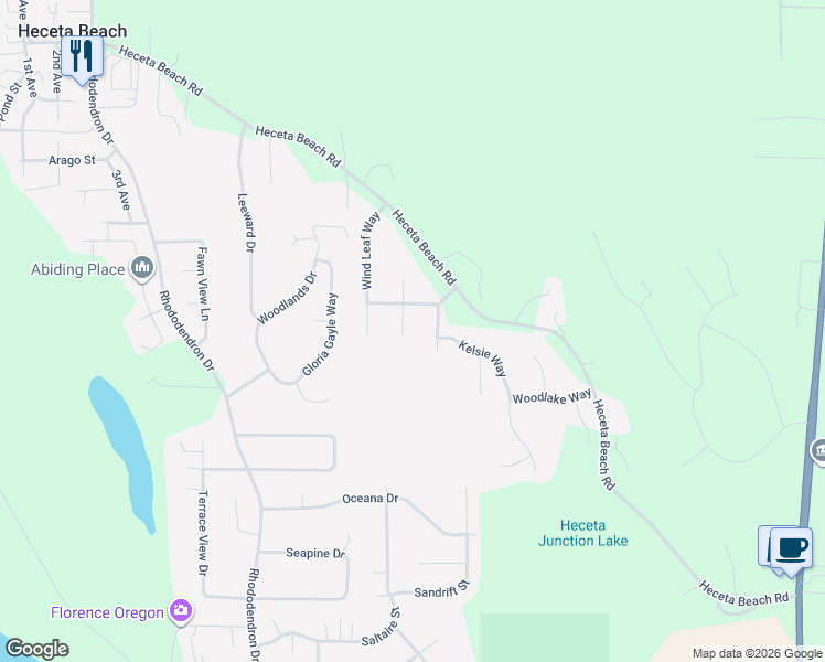 map of restaurants, bars, coffee shops, grocery stores, and more near 88017 South Wind Jammer Street in Florence