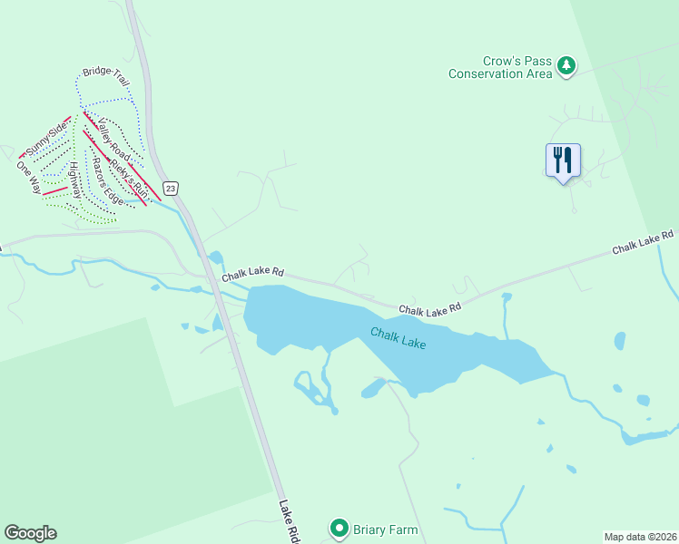 map of restaurants, bars, coffee shops, grocery stores, and more near 63 Sumac Lane in Scugog