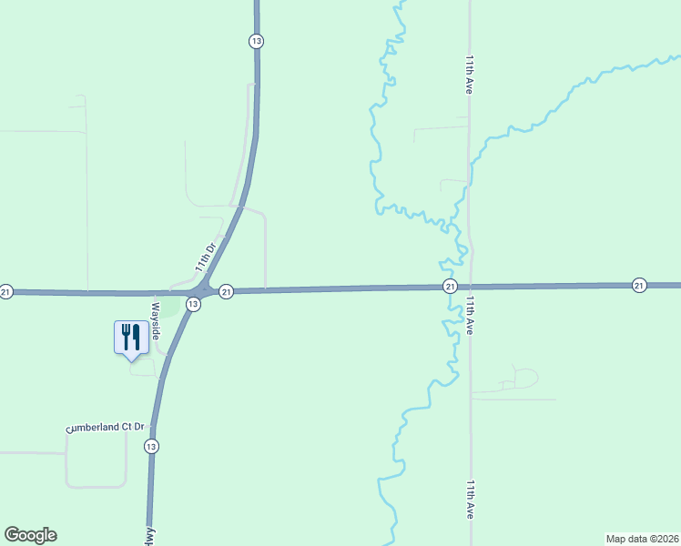 map of restaurants, bars, coffee shops, grocery stores, and more near 1122 Wisconsin 21 in Friendship