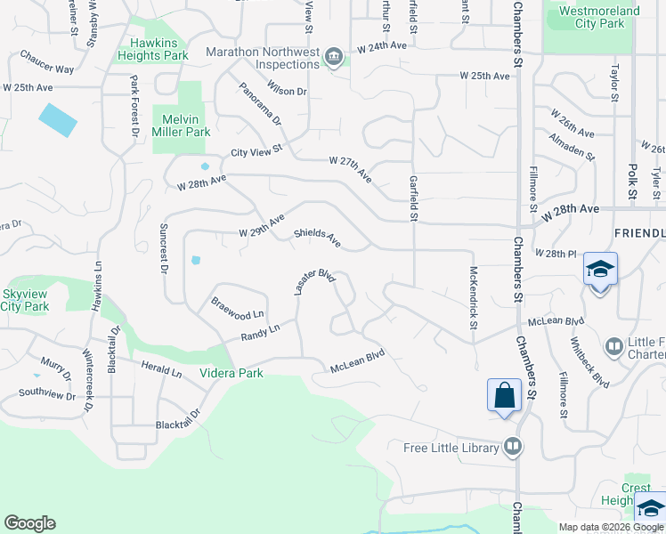 map of restaurants, bars, coffee shops, grocery stores, and more near 3066 Solomon Loop in Eugene