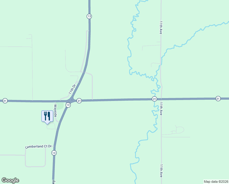 map of restaurants, bars, coffee shops, grocery stores, and more near 1150 Wisconsin 21 in Friendship