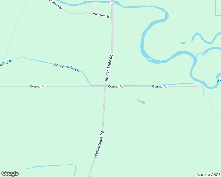 map of restaurants, bars, coffee shops, grocery stores, and more near 792-884 Conrad Road in Standish