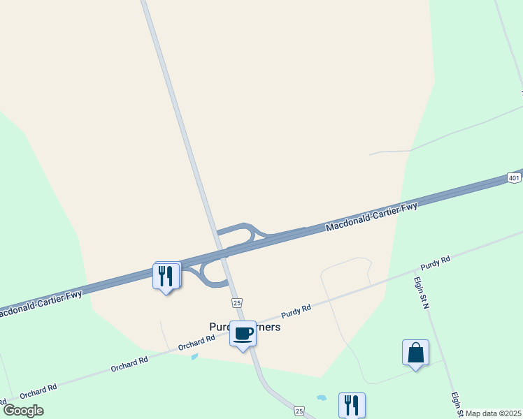 map of restaurants, bars, coffee shops, grocery stores, and more near 161 Percy Street in Northumberland County
