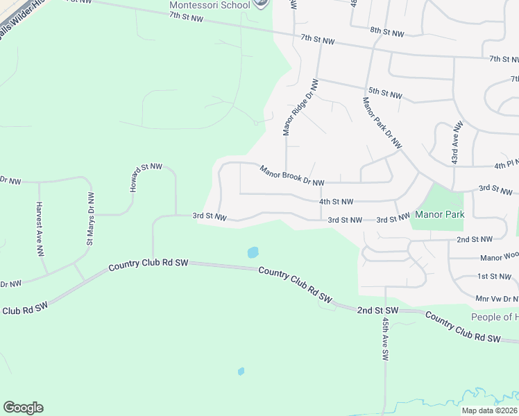 map of restaurants, bars, coffee shops, grocery stores, and more near 5010 4th Street Northwest in Rochester