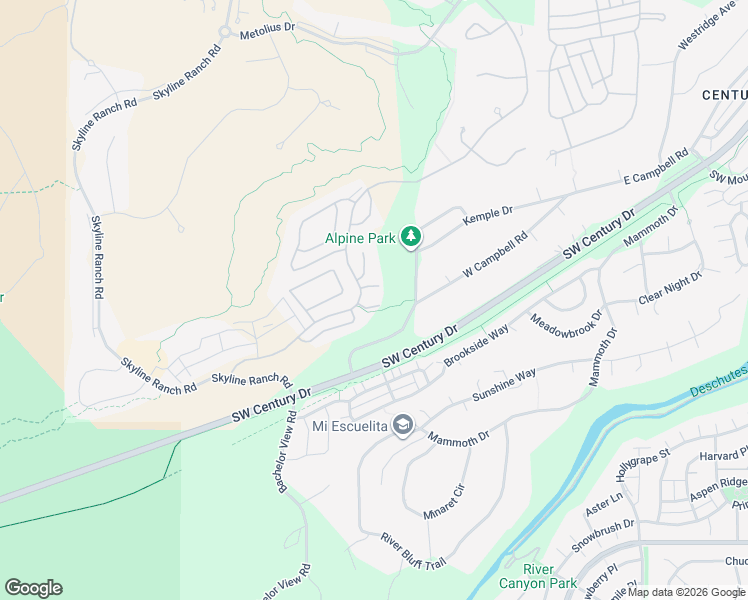 map of restaurants, bars, coffee shops, grocery stores, and more near 19355 Blue Bucket Lane in Bend