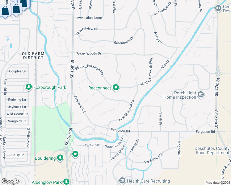 map of restaurants, bars, coffee shops, grocery stores, and more near 20923 Southeast King Hezekiah Way in Bend