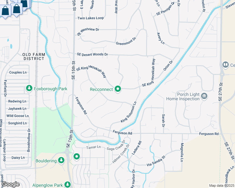 map of restaurants, bars, coffee shops, grocery stores, and more near 20923 Southeast King Hezekiah Way in Bend