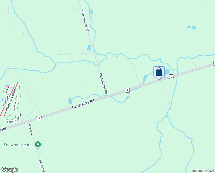 map of restaurants, bars, coffee shops, grocery stores, and more near 7043 Carscadden Road in Clarington