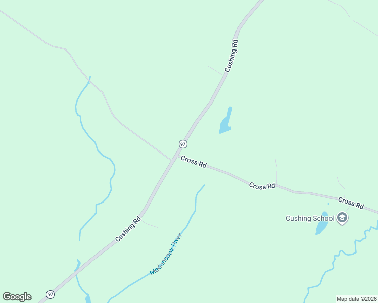 map of restaurants, bars, coffee shops, grocery stores, and more near Cross Road in Cushing