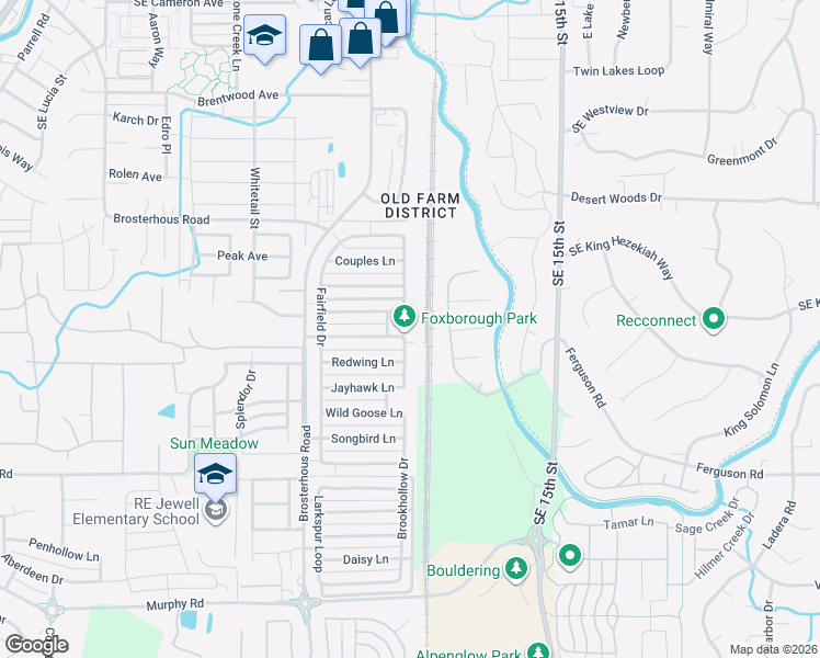 map of restaurants, bars, coffee shops, grocery stores, and more near 61308 Sunflower Lane in Bend