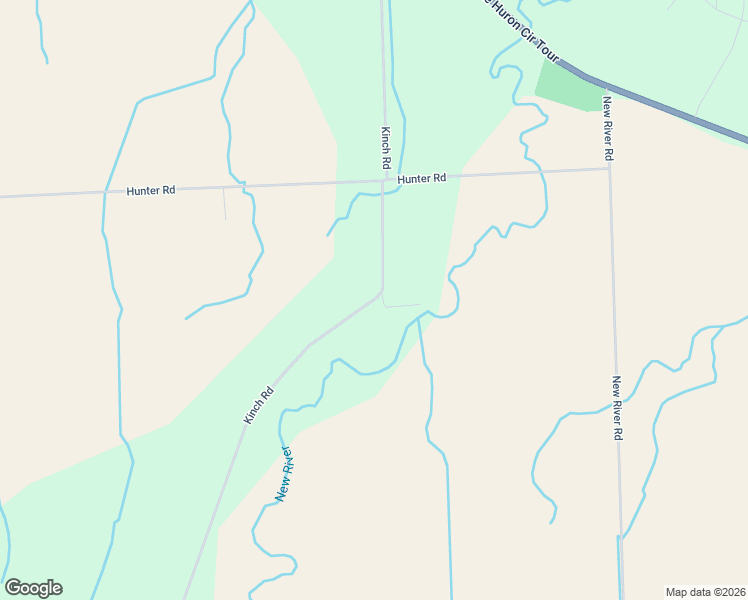 map of restaurants, bars, coffee shops, grocery stores, and more near 7902 Kinch Road in Port Austin