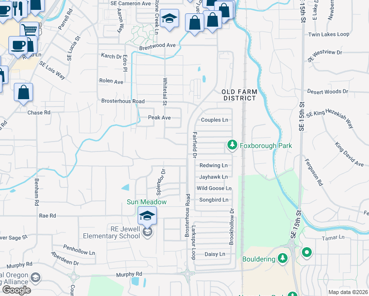 map of restaurants, bars, coffee shops, grocery stores, and more near 20592 Klahani Drive in Bend