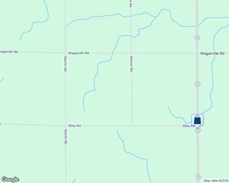 map of restaurants, bars, coffee shops, grocery stores, and more near 1545 Klamer Road in Gladwin