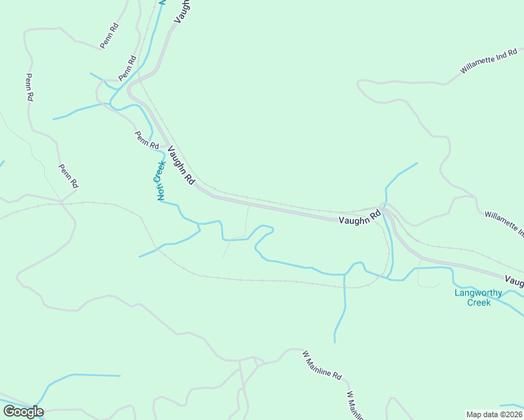 map of restaurants, bars, coffee shops, grocery stores, and more near 22297-22497 Vaughn Road in Veneta