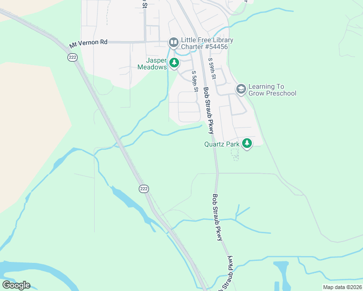 map of restaurants, bars, coffee shops, grocery stores, and more near 2049 South 57th Street in Springfield