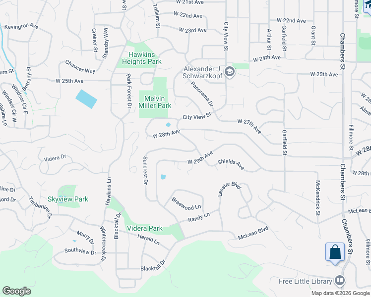 map of restaurants, bars, coffee shops, grocery stores, and more near 2491 Suncrest Drive in Eugene