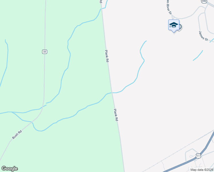 map of restaurants, bars, coffee shops, grocery stores, and more near 24977 Plank Rd in Calcium