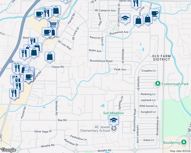 map of restaurants, bars, coffee shops, grocery stores, and more near 61345 Yakwahtin Court in Bend