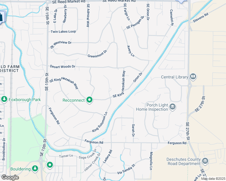 map of restaurants, bars, coffee shops, grocery stores, and more near 61350 King Solomon Court in Bend