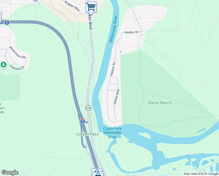 map of restaurants, bars, coffee shops, grocery stores, and more near 1845 Harbor Dr in Springfield