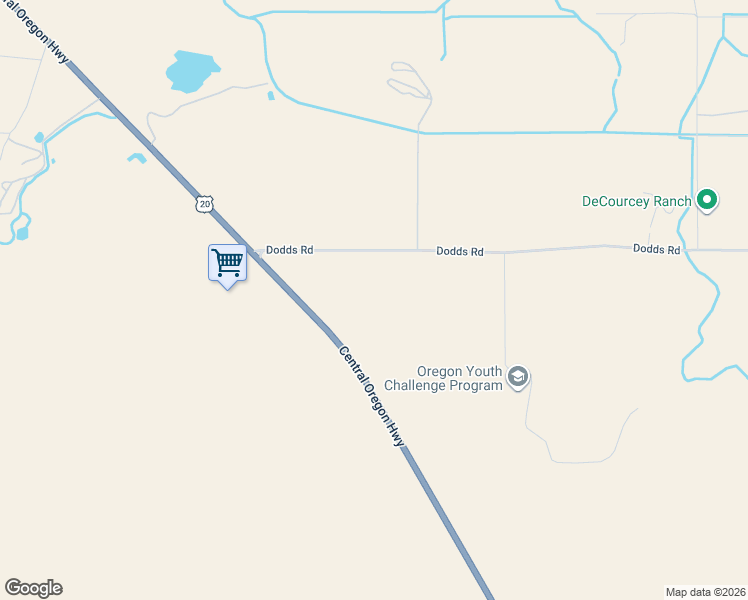 map of restaurants, bars, coffee shops, grocery stores, and more near 23755 Dodds Road in Bend