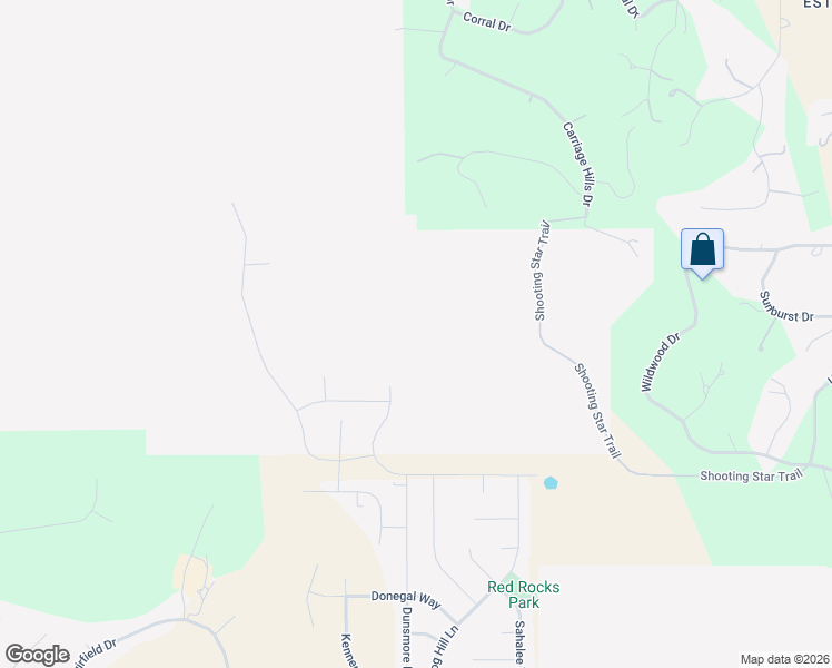 map of restaurants, bars, coffee shops, grocery stores, and more near 5511 Shooting Star Trail in Rapid City