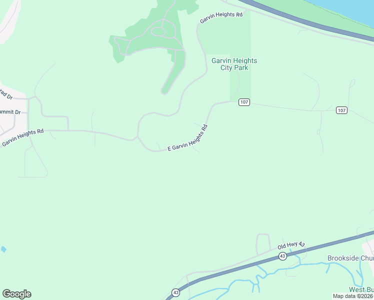 map of restaurants, bars, coffee shops, grocery stores, and more near 129 East Garvin Heights Road in Winona