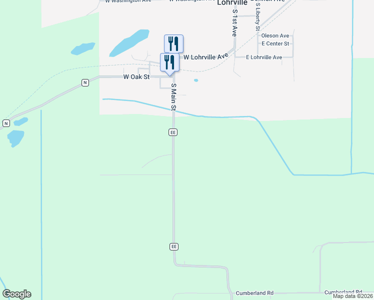 map of restaurants, bars, coffee shops, grocery stores, and more near in Lohrville