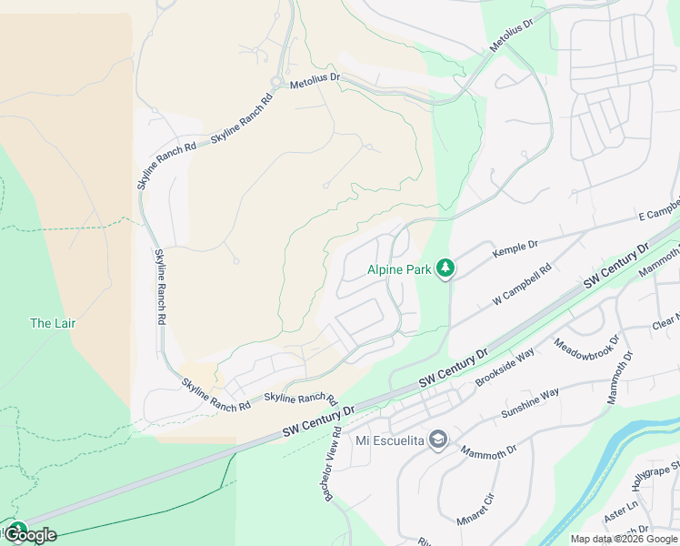 map of restaurants, bars, coffee shops, grocery stores, and more near 61337 Triple Knot Road in Bend