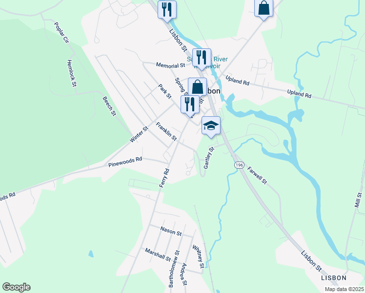 map of restaurants, bars, coffee shops, grocery stores, and more near 9 Gartley Street in Lisbon