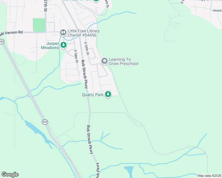 map of restaurants, bars, coffee shops, grocery stores, and more near 6079 Pebble Court in Springfield