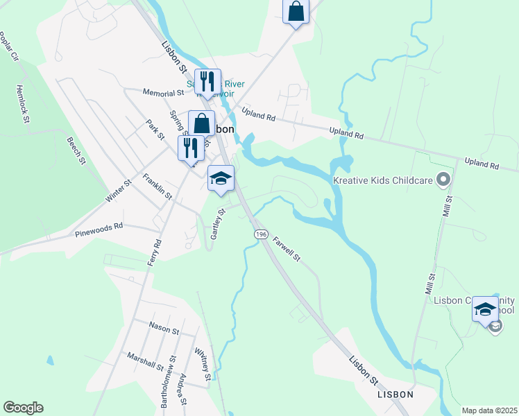 map of restaurants, bars, coffee shops, grocery stores, and more near 27 Lisbon Street in Lisbon