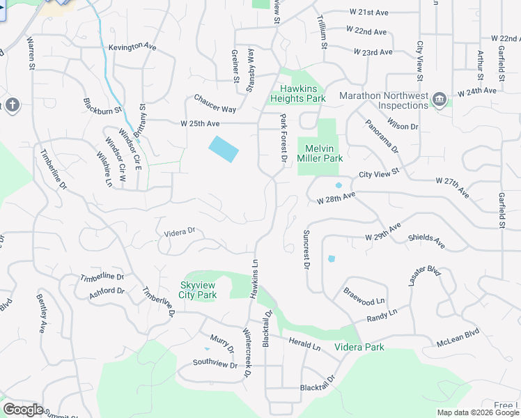map of restaurants, bars, coffee shops, grocery stores, and more near 2732 Hallmark Lane in Eugene