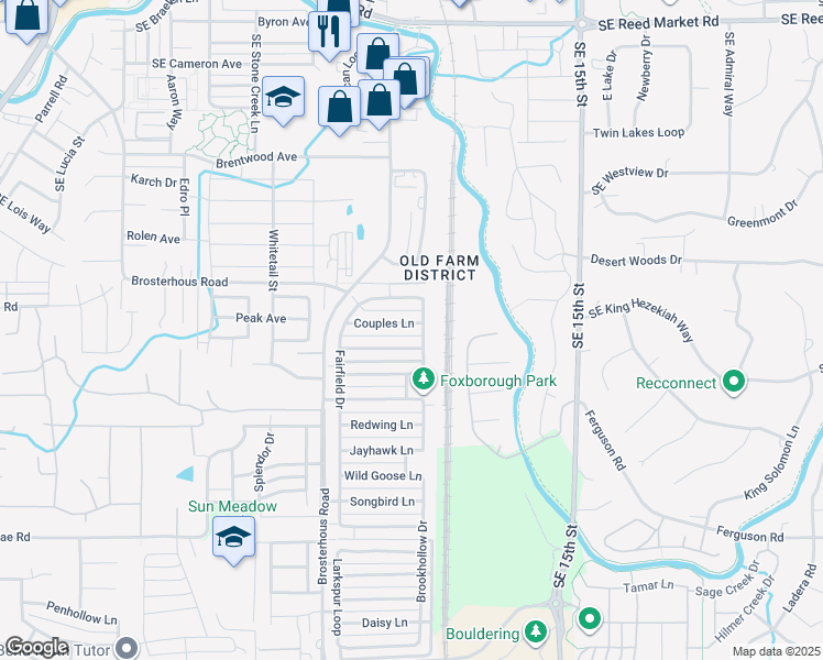 map of restaurants, bars, coffee shops, grocery stores, and more near 20675 Couples Lane in Bend