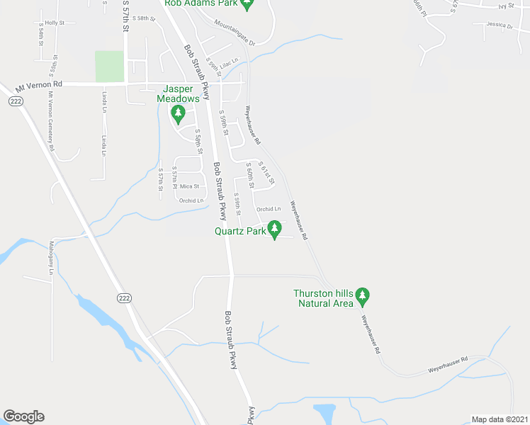 map of restaurants, bars, coffee shops, grocery stores, and more near 6018 Pebble Court in Springfield