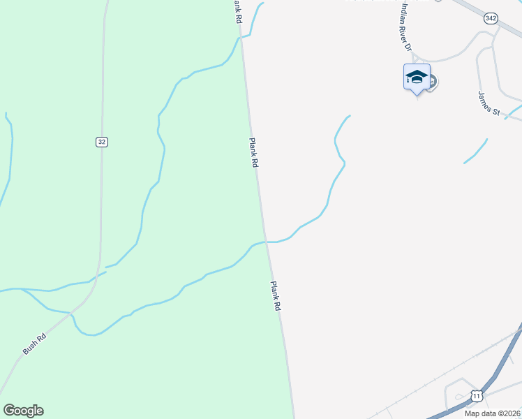 map of restaurants, bars, coffee shops, grocery stores, and more near 24977 Plank Rd in Calcium