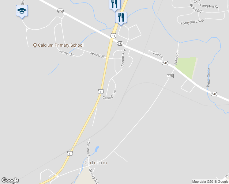 map of restaurants, bars, coffee shops, grocery stores, and more near 7515 Gerald Avenue in Calcium