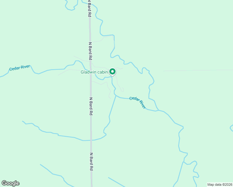 map of restaurants, bars, coffee shops, grocery stores, and more near 5431 North Cedar River Road in Gladwin