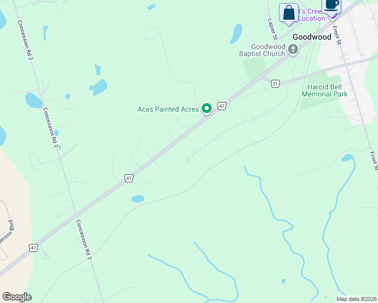 map of restaurants, bars, coffee shops, grocery stores, and more near 42 Deer Ridge Road in Goodwood