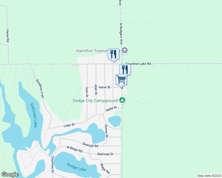 map of restaurants, bars, coffee shops, grocery stores, and more near 2749 Margaret in Harrison