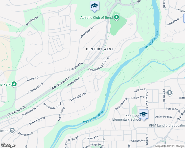map of restaurants, bars, coffee shops, grocery stores, and more near 19659 Wild Water Court in Bend