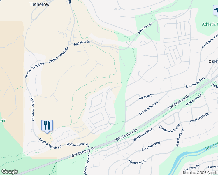 map of restaurants, bars, coffee shops, grocery stores, and more near 61379 Lost Hollow Loop in Bend