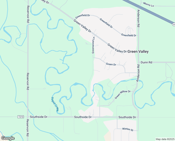 map of restaurants, bars, coffee shops, grocery stores, and more near 5559 Greenwood Lane in Rapid City