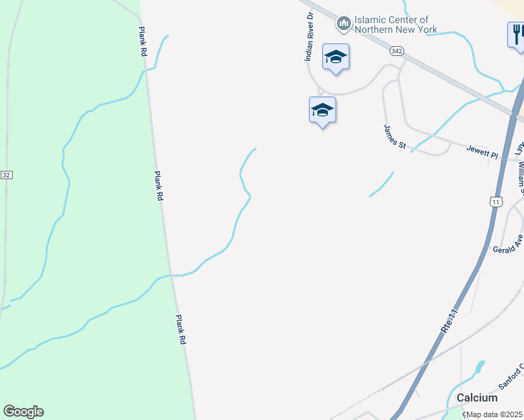 map of restaurants, bars, coffee shops, grocery stores, and more near in Calcium