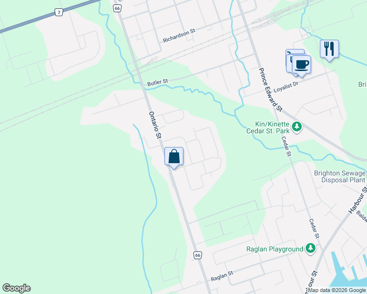 map of restaurants, bars, coffee shops, grocery stores, and more near 6 Mohawk Avenue in Brighton