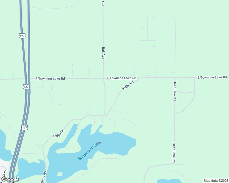 map of restaurants, bars, coffee shops, grocery stores, and more near 4000-4164 East Townline Lake Road in Harrison