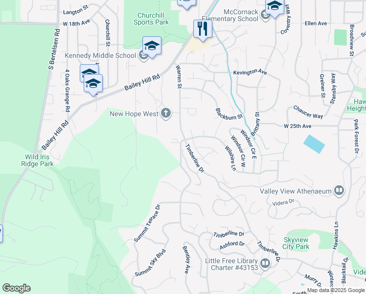 map of restaurants, bars, coffee shops, grocery stores, and more near 2607 Woodstone Place in Eugene