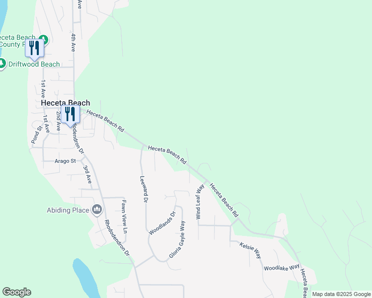 map of restaurants, bars, coffee shops, grocery stores, and more near 4899 Heceta Beach Rd in Florence